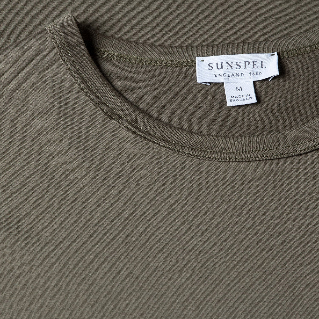 Sunspel Classic T-shirt Khaki - The Sporting Lodge