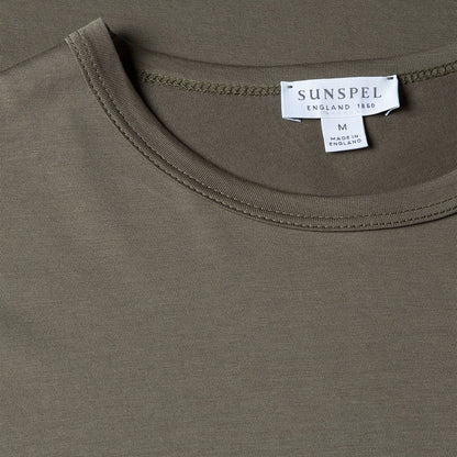 Sunspel Classic T-shirt Khaki - The Sporting Lodge