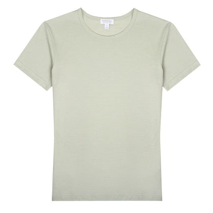 Sunspel Womens Classic T-Shirt Pistachio