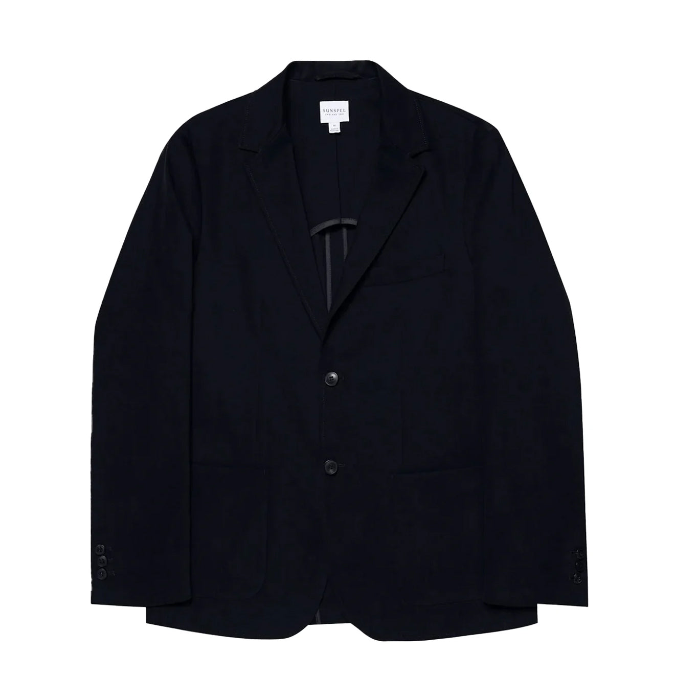 Sunspel Brushed Cotton Blazer Navy