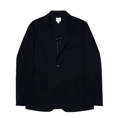 Sunspel Brushed Cotton Blazer Navy