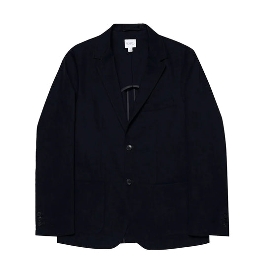 Sunspel Brushed Cotton Blazer Navy