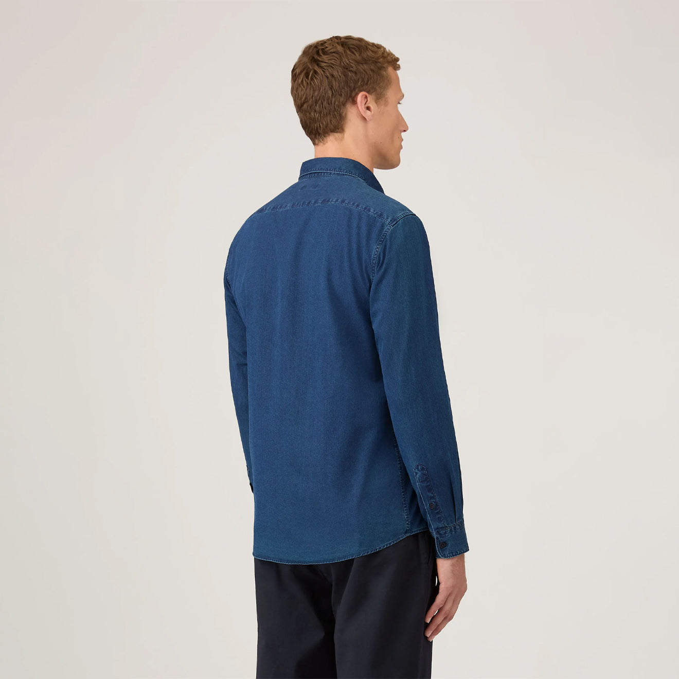 Sunspel Button Down Shirt Indigo - The Sporting Lodge