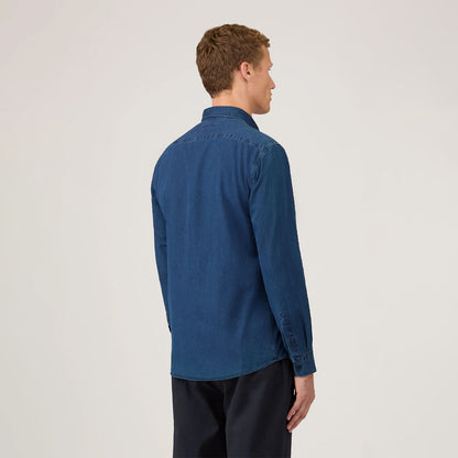 Sunspel Button Down Shirt Indigo - The Sporting Lodge