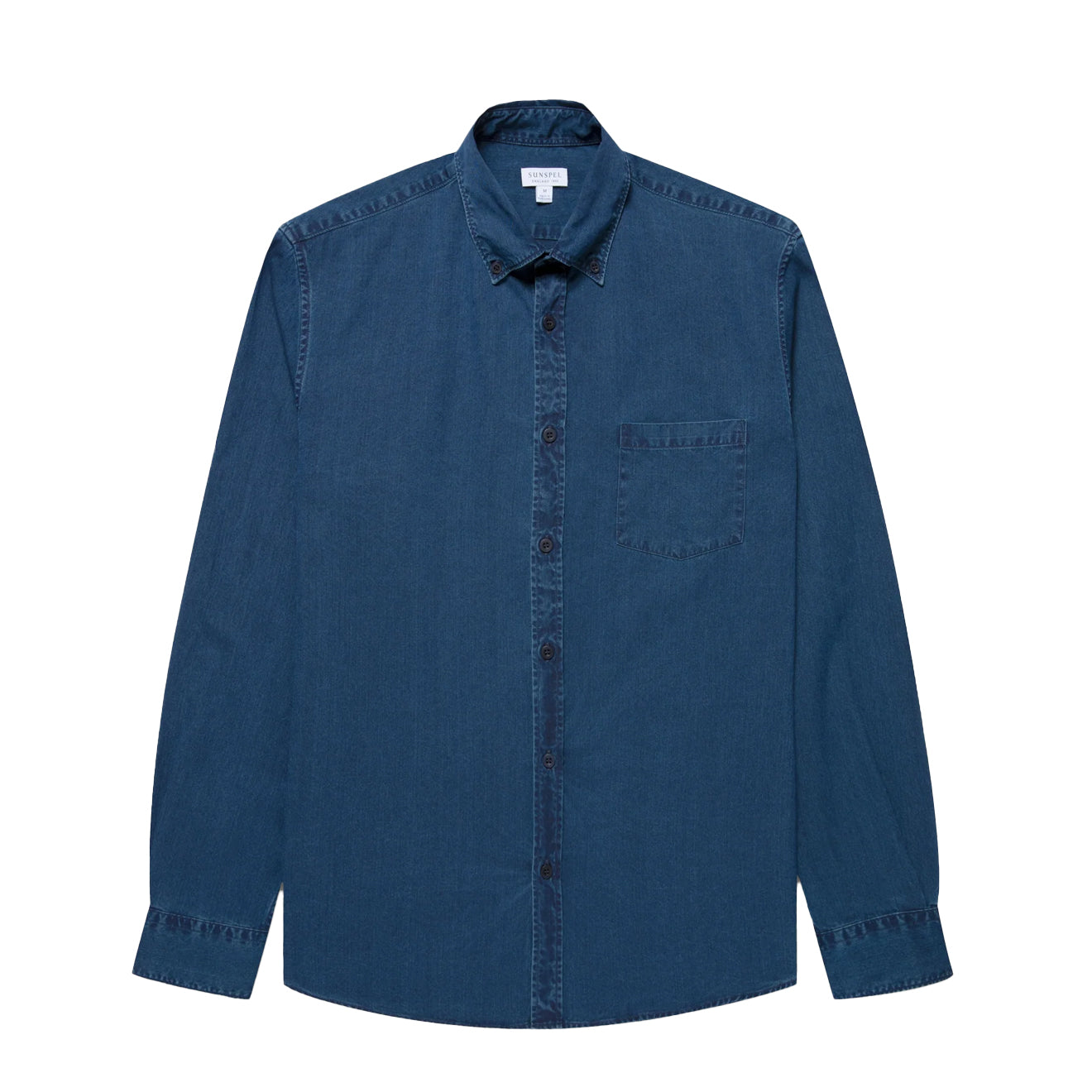 Sunspel Button Down Shirt Indigo - The Sporting Lodge