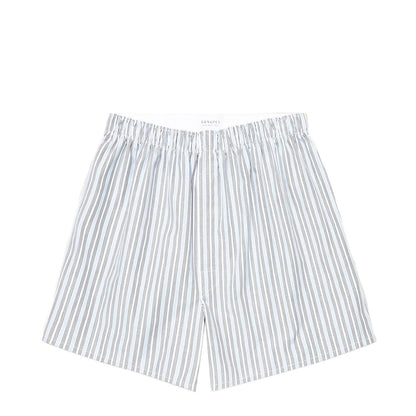 Sunspel Classic Boxer Short Blue Mix Stripe