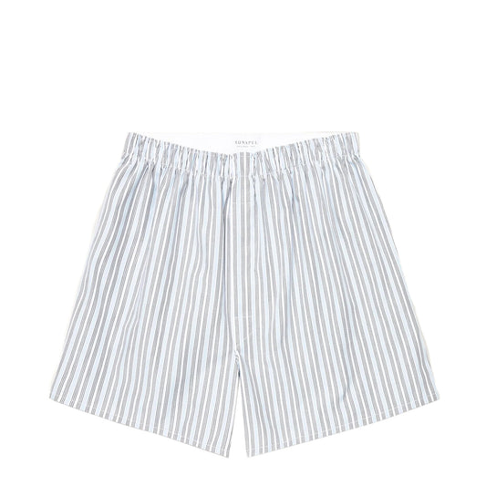 Sunspel Classic Boxer Short Blue Mix Stripe