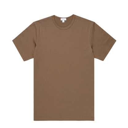 Sunspel Classic Crew T-Shirt Dark Cedar - The Sporting Lodge