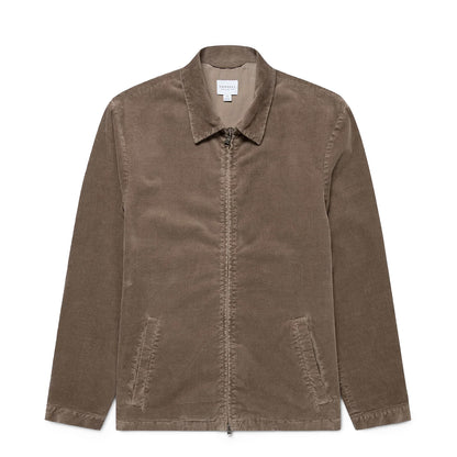 Sunspel Cord Harrington Jacket Bark - The Sporting Lodge