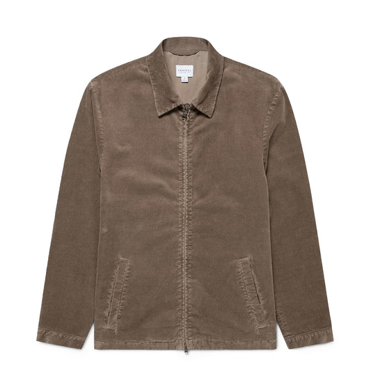 Sunspel Cord Harrington Jacket Bark