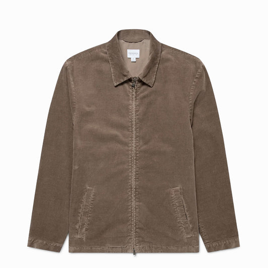 Sunspel Cord Harrington Jacket Bark