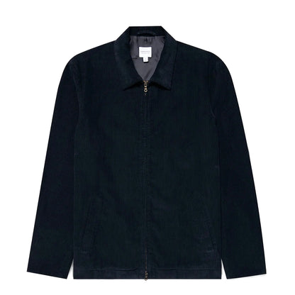 Sunspel Cord Harrington Jacket Navy - The Sporting Lodge