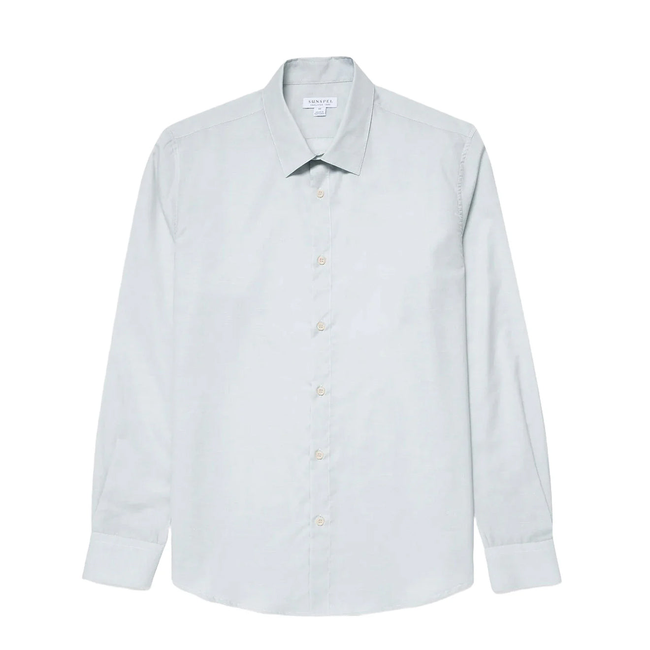Sunspel Cotton Cashmere Shirt Light Blue - The Sporting Lodge