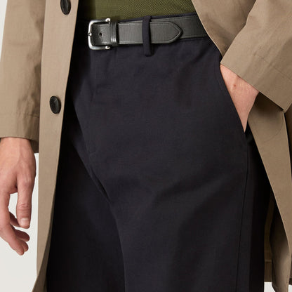 Sunspel Cotton Drill Trouser Navy