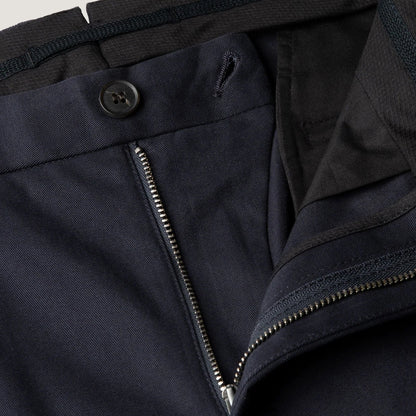 Sunspel Cotton Drill Trouser Navy