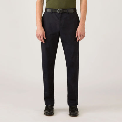 Sunspel Cotton Drill Trouser Navy