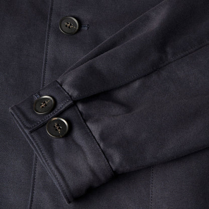 Sunspel Cotton Drill Twin Pocket Jacket Navy