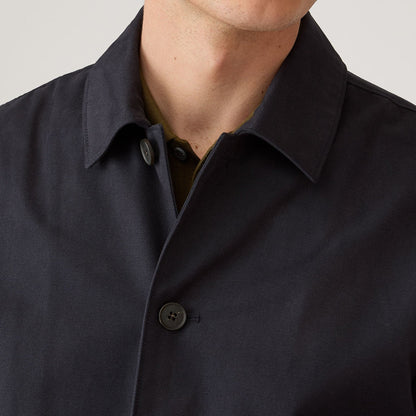 Sunspel Cotton Drill Twin Pocket Jacket Navy