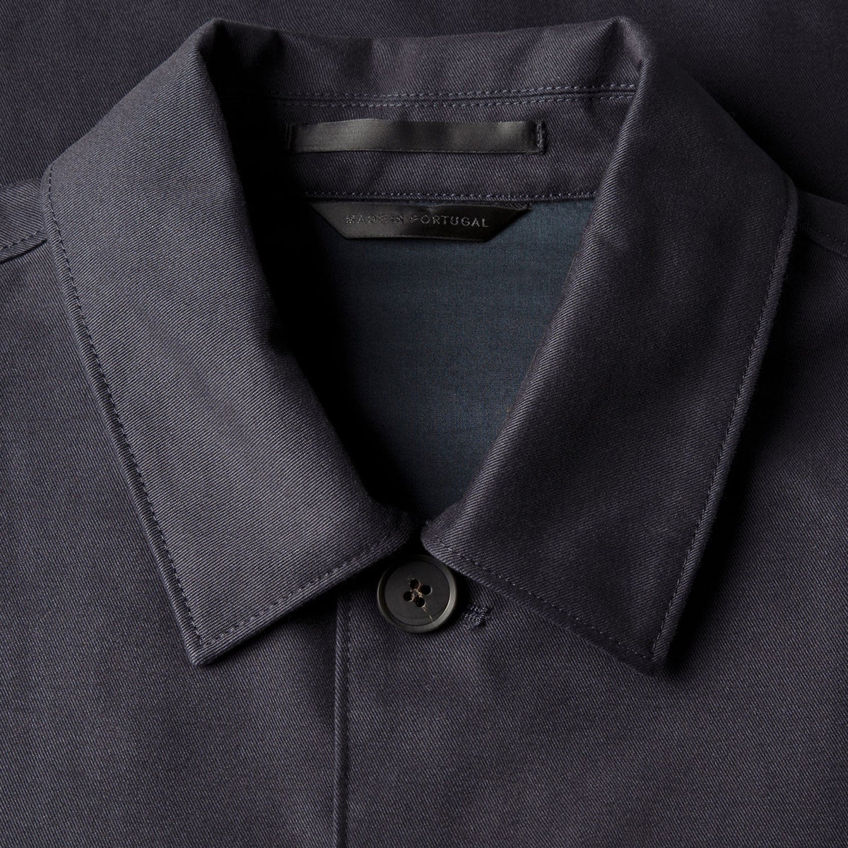 Sunspel Cotton Drill Twin Pocket Jacket Navy