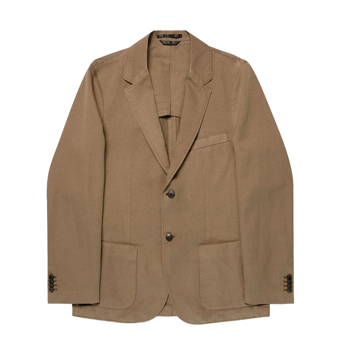 Sunspel Cotton Linen Blazer Dark Cedar