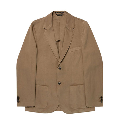 Sunspel Cotton Linen Blazer Dark Cedar