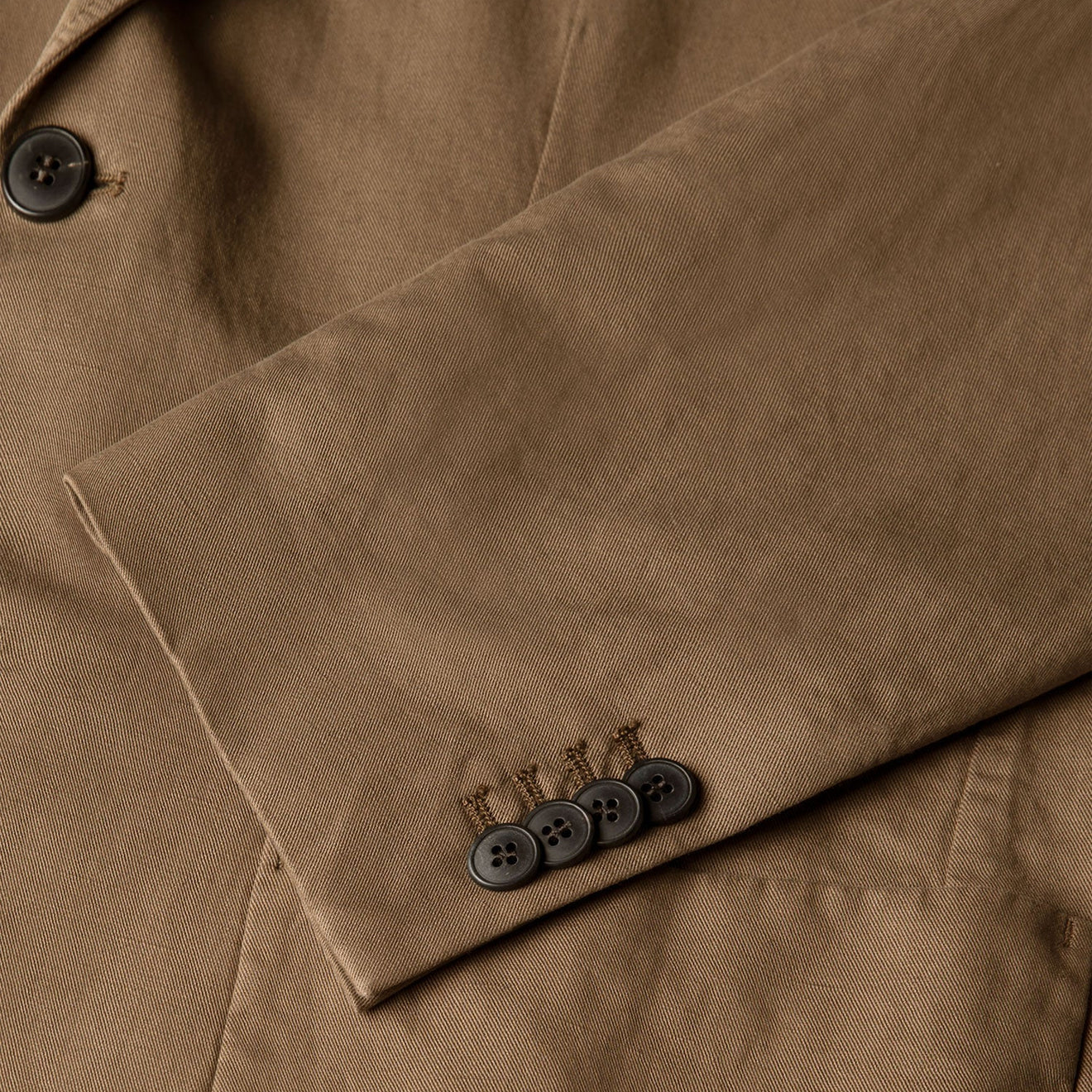 Sunspel Cotton Linen Blazer Dark Cedar