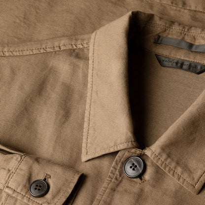 Sunspel Cotton Linen Jacket Dark Cedar - The Sporting Lodge