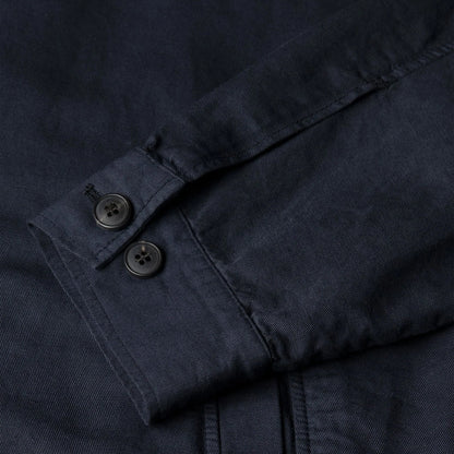 Sunspel Cotton Linen Jacket Navy