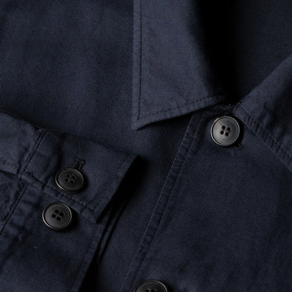 Sunspel Cotton Linen Jacket Navy