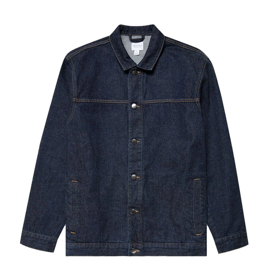 Sunspel Denim Jacket Denim Rinse Wash - The Sporting Lodge