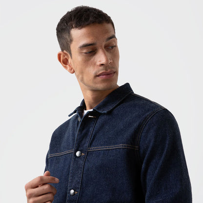 Sunspel Denim Jacket Denim Rinse Wash - The Sporting Lodge