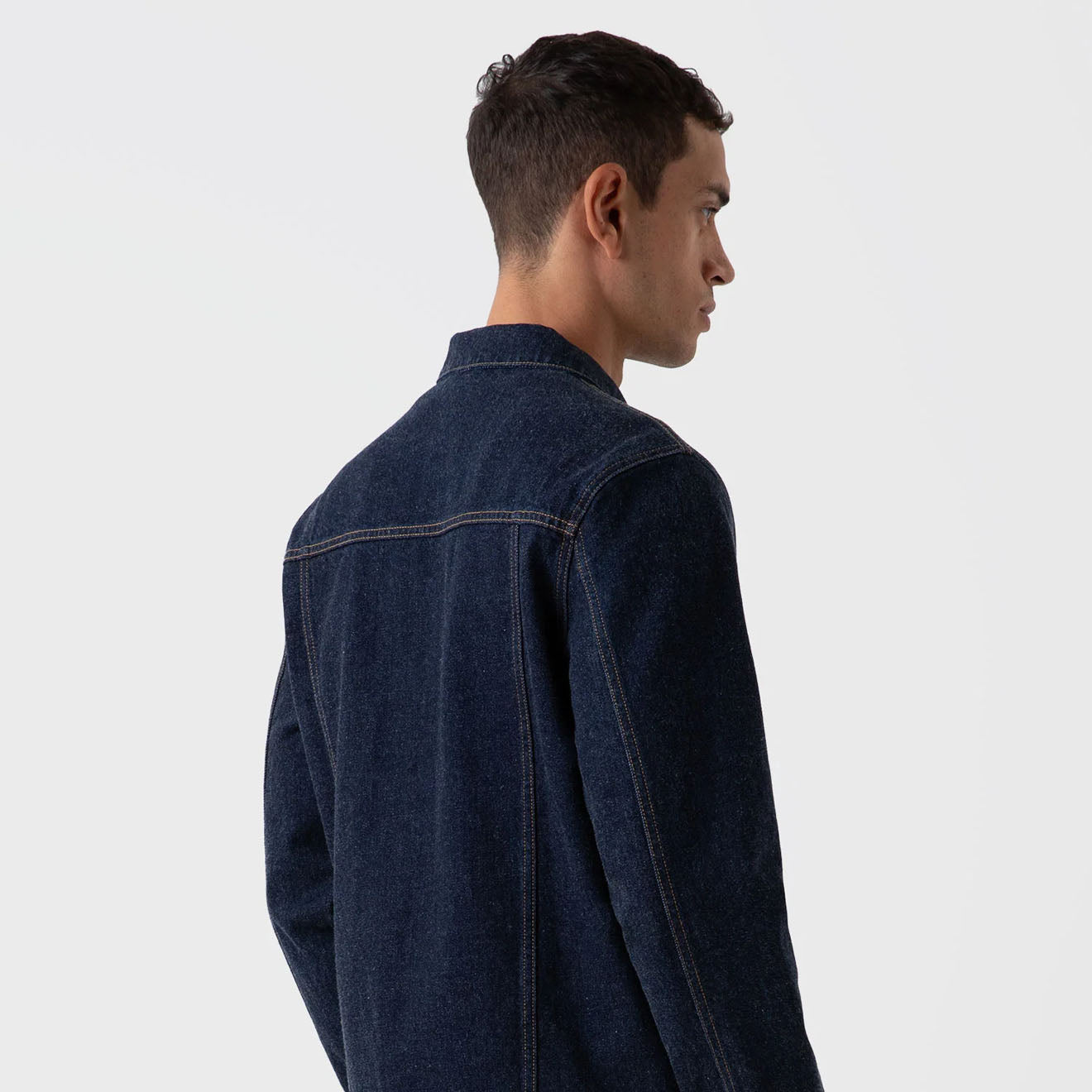 Sunspel Denim Jacket Denim Rinse Wash - The Sporting Lodge