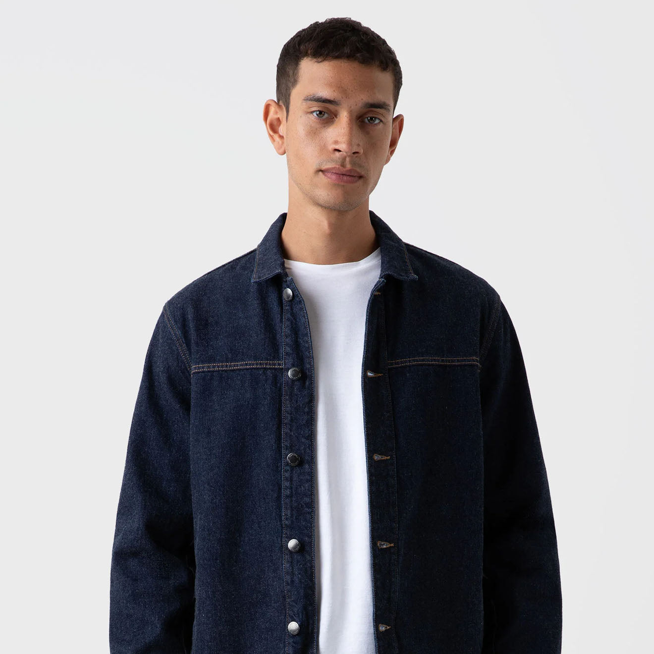 Sunspel Denim Jacket Denim Rinse Wash - The Sporting Lodge