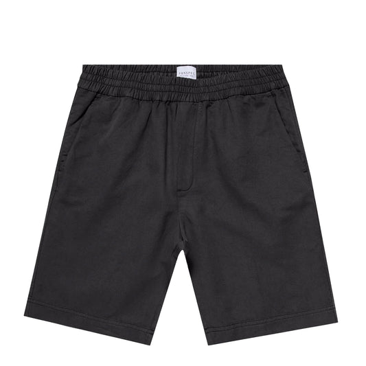 Sunspel Drawstring Short Charcoal