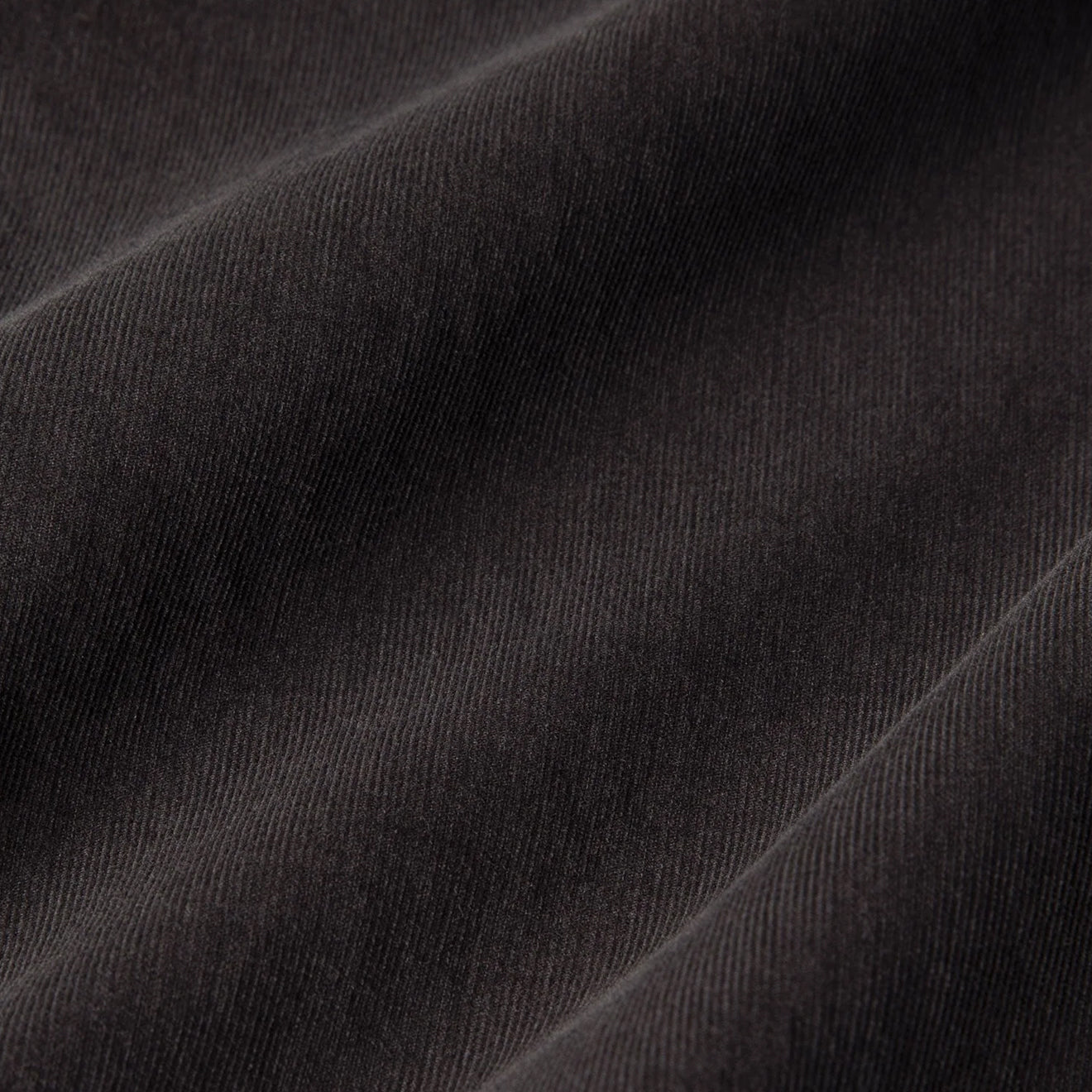 Sunspel Fine Cord Shirt Anthracite