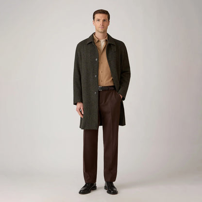 Sunspel Fine Cord Shirt Dark Beige