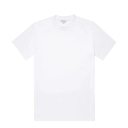 Sunspel Heavy Weight S/S Crew Tee White