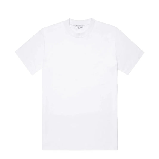 Sunspel Heavy Weight S/S Crew Tee White
