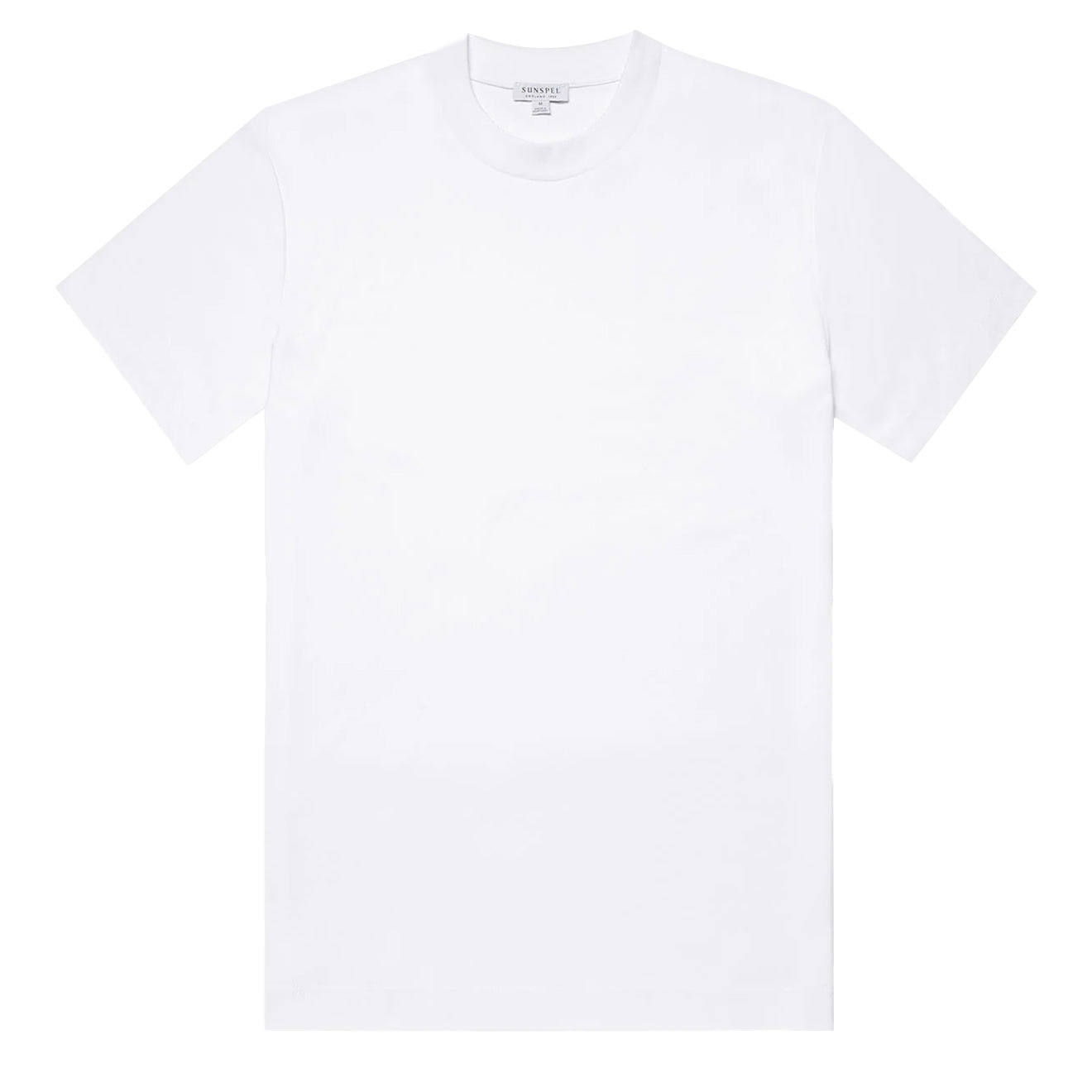 Sunspel Heavy Weight S/S Crew Tee White - The Sporting Lodge