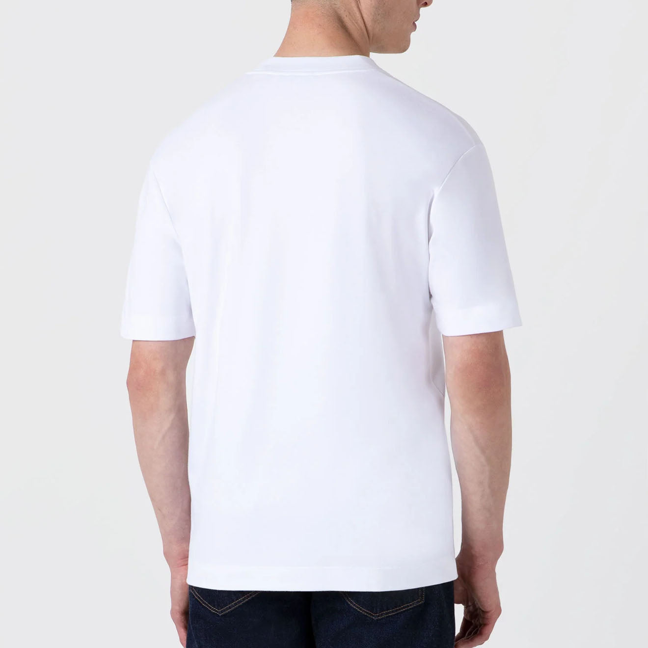 Sunspel Heavy Weight S/S Crew Tee White - The Sporting Lodge