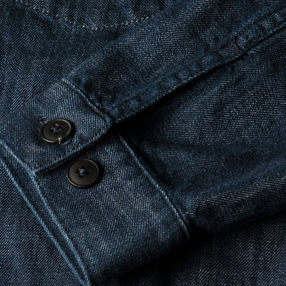 Sunspel Japanese Denim Jacket Denim Rinse Wash