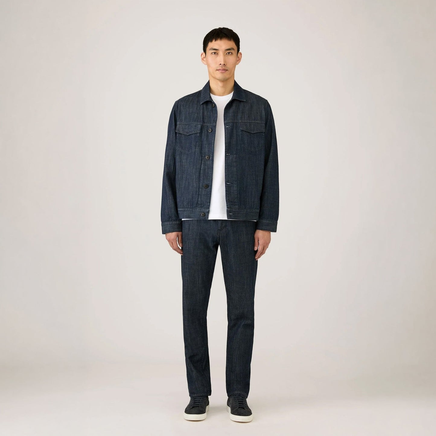 Sunspel Japanese Denim Jacket Denim Rinse Wash