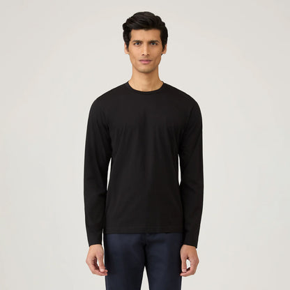 Sunspel L/S Riviera T-Shirt Black