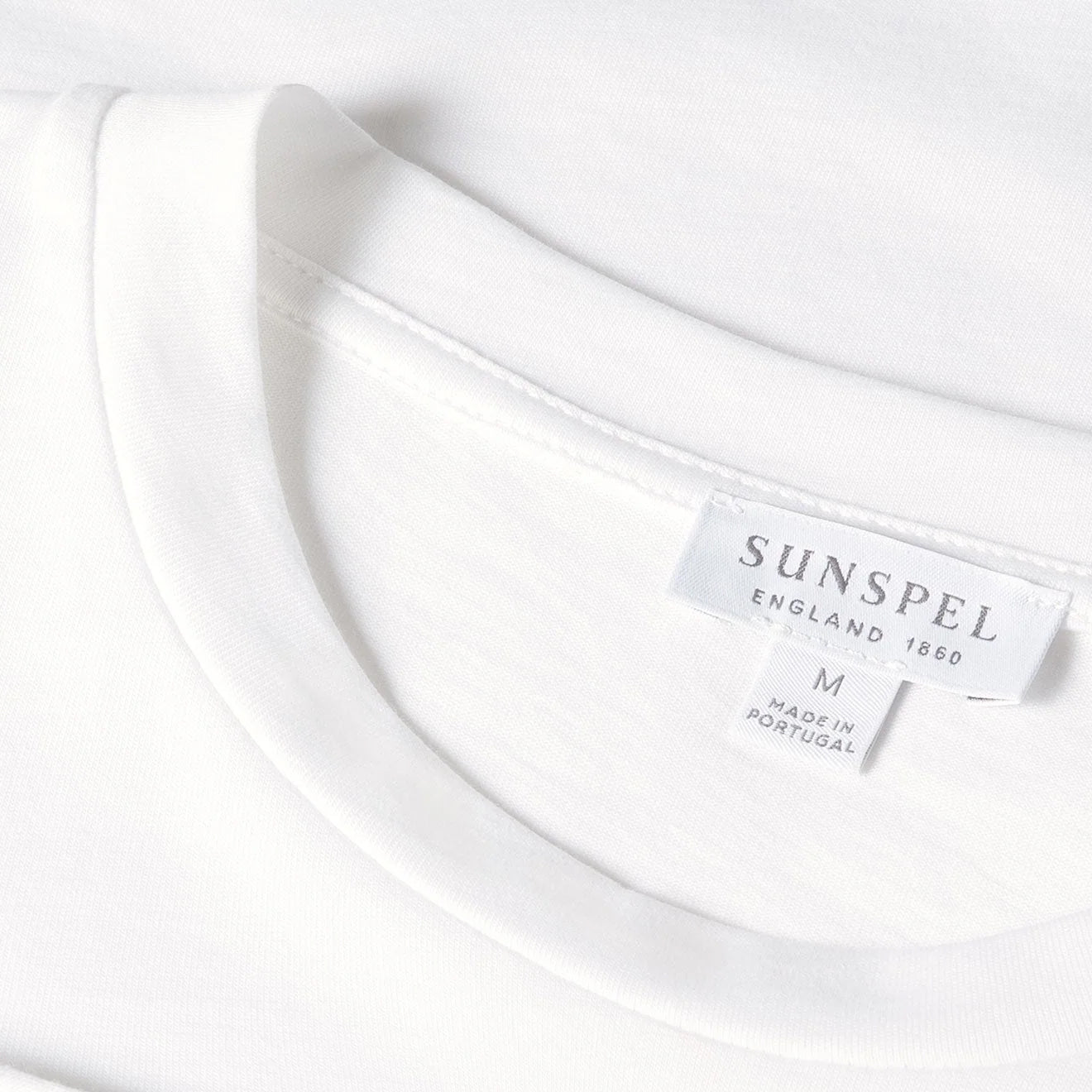 Sunspel LS Riviera T-Shirt White - The Sporting Lodge