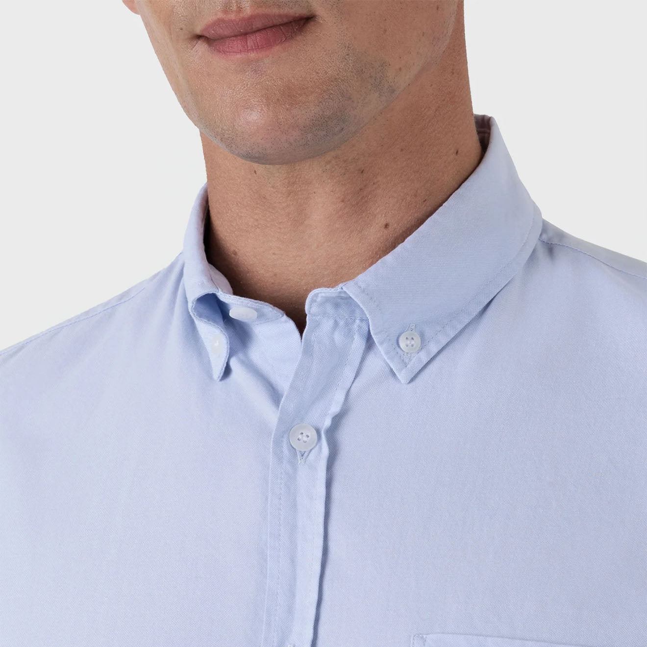 Sunspel L/S Oxford Shirt Light Blue - The Sporting Lodge