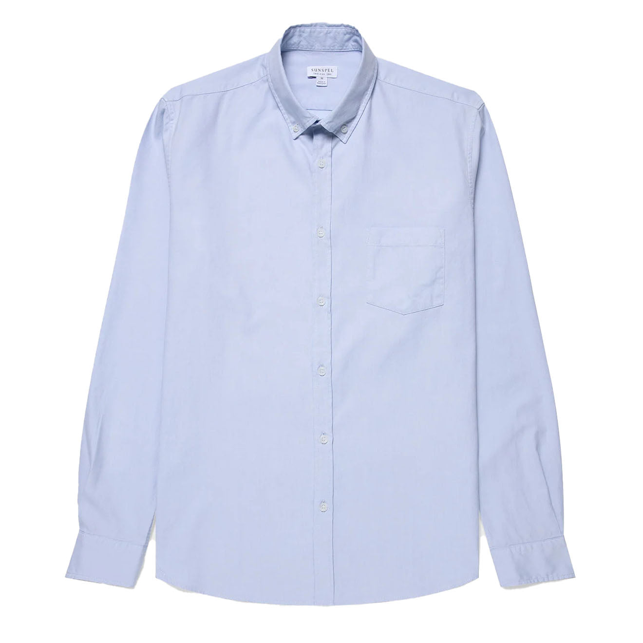 Sunspel L/S Oxford Shirt Light Blue - The Sporting Lodge