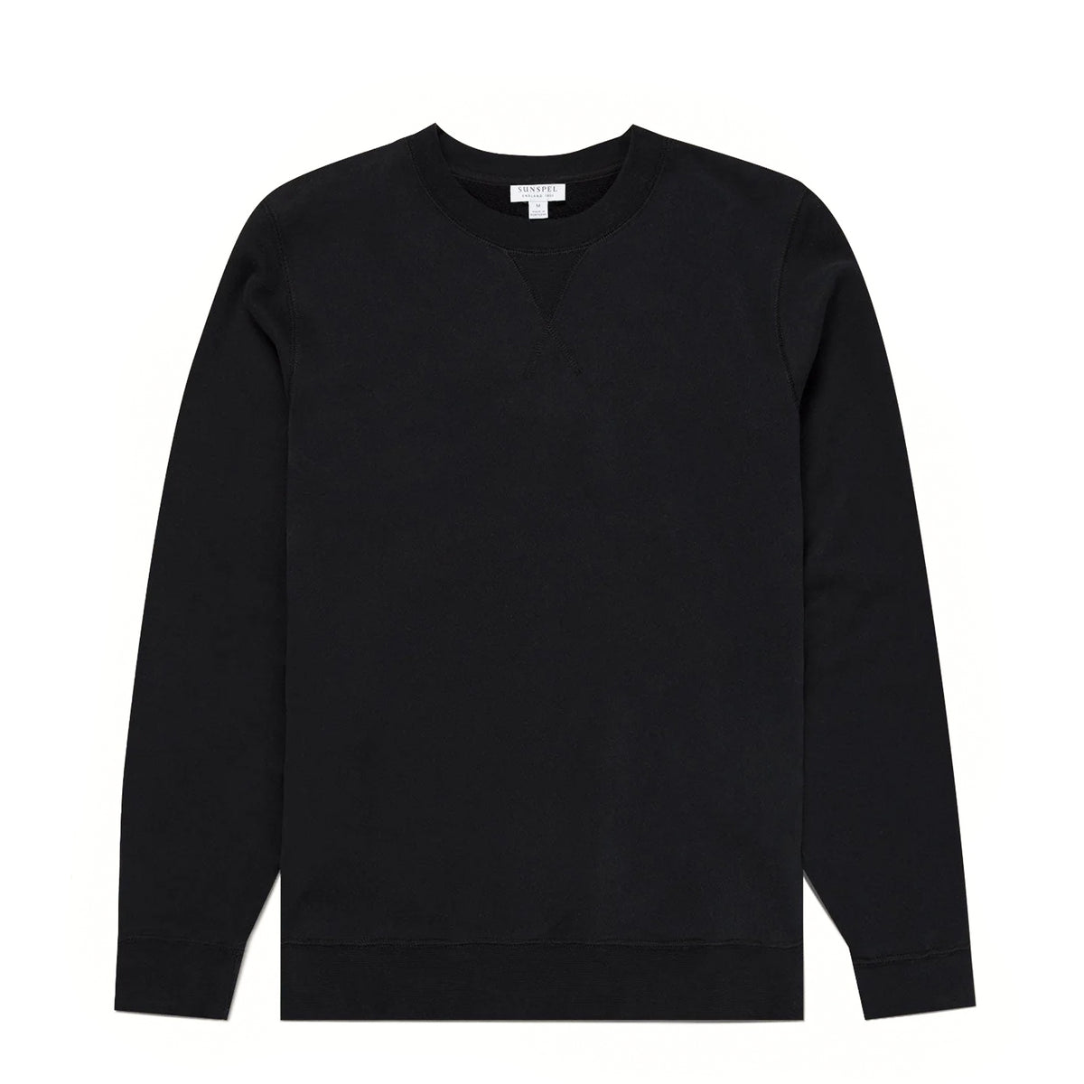 Sunspel Loopback Sweatshirt Black