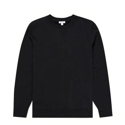 Sunspel Loopback Sweatshirt Black