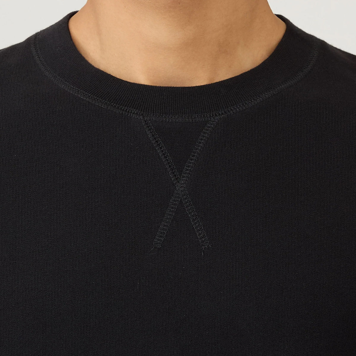 Sunspel Loopback Sweatshirt Black