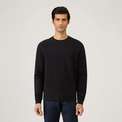 Sunspel Loopback Sweatshirt Black